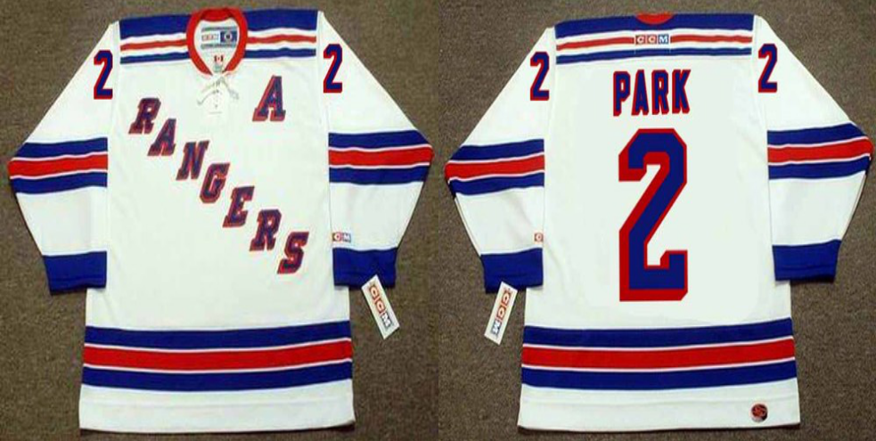 2019 Men New York Rangers #2 Park white CCM NHL jerseys